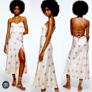 ZARA flawless silk dress